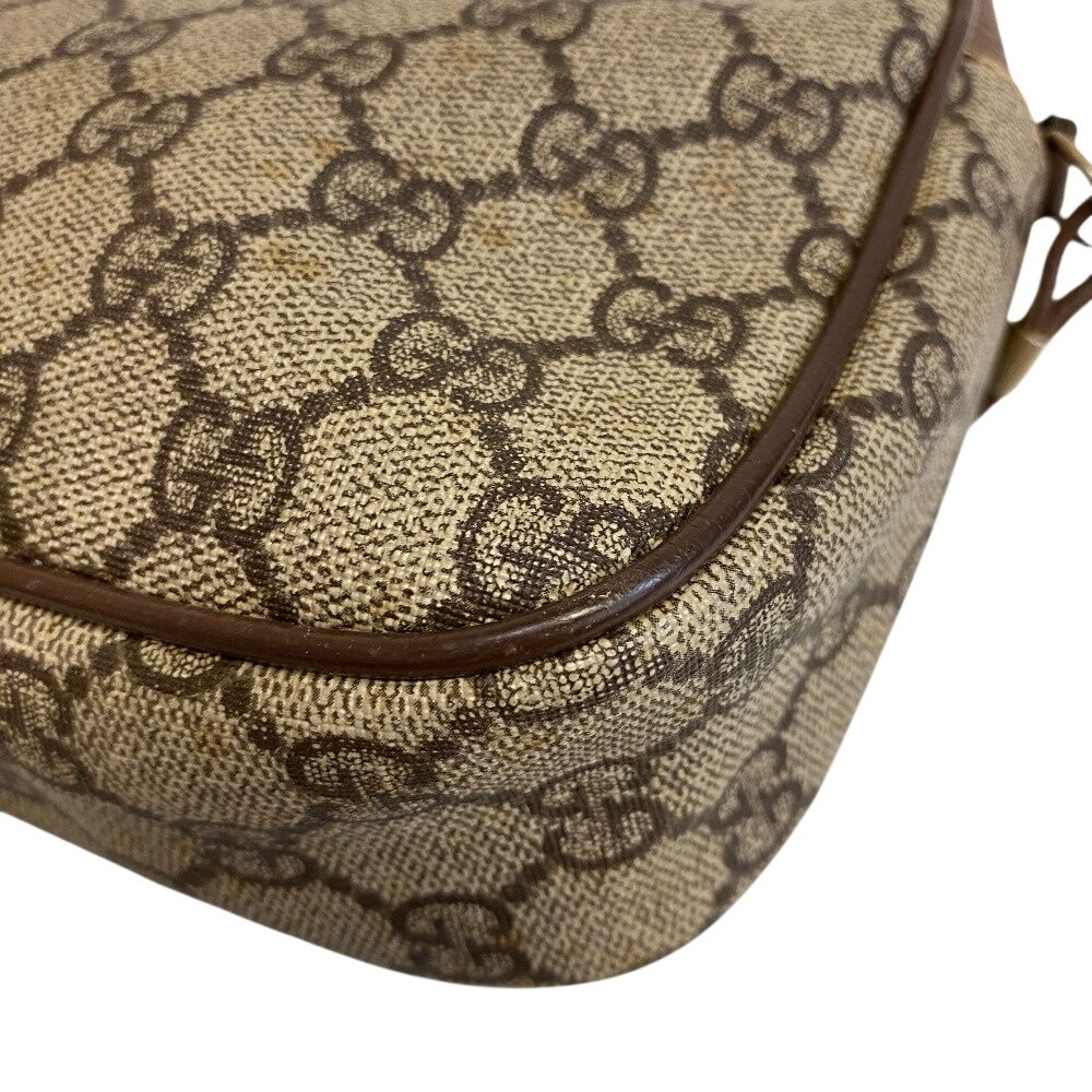 Gucci Vintage Pochette GG Pattern Shoulder Bag Brown — view 6