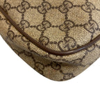 Gucci Vintage Pochette GG Pattern Shoulder Bag Brown — view 5