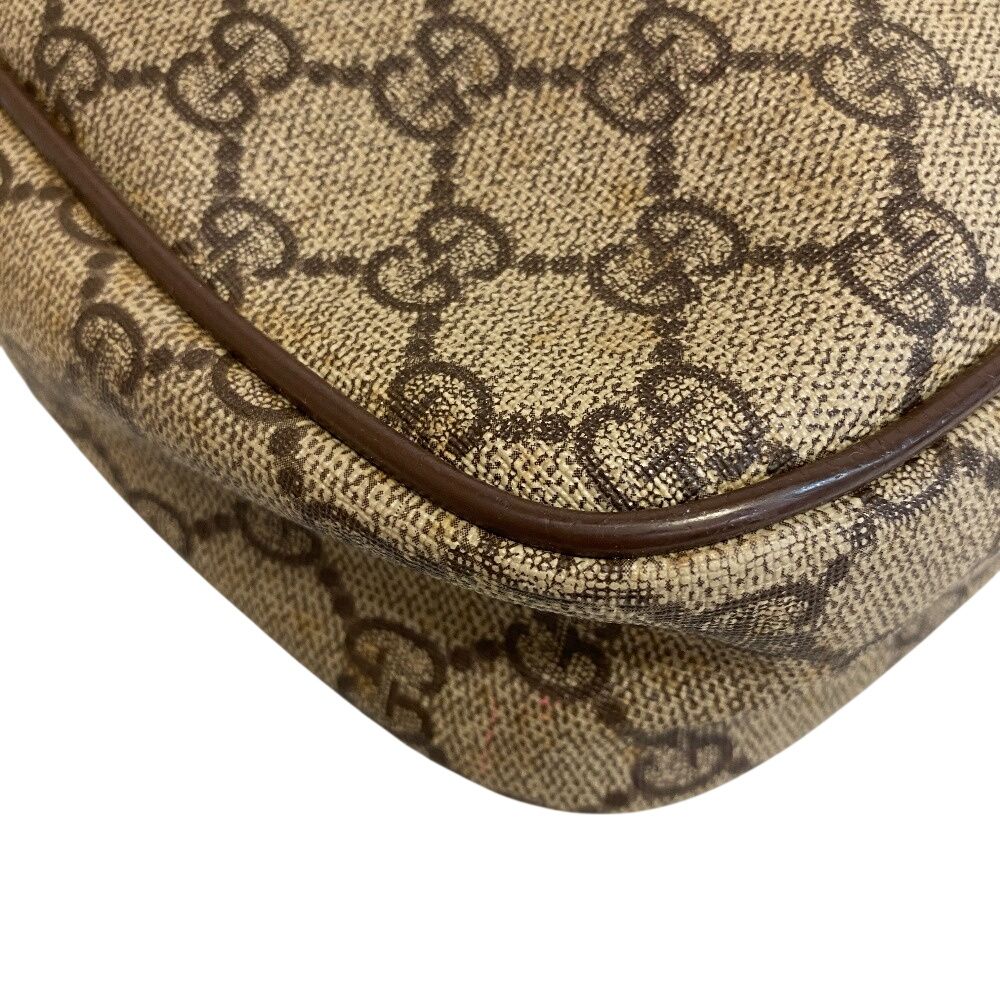 Gucci Vintage Pochette GG Pattern Shoulder Bag Brown — view 5