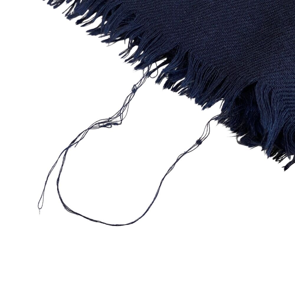 Chanel Scarf Shawl Cashmere Navy — view 3