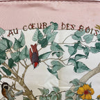 Hermes Carre 90 Coeur Des Bois in the Woods Silk Scarf Pink — view 7
