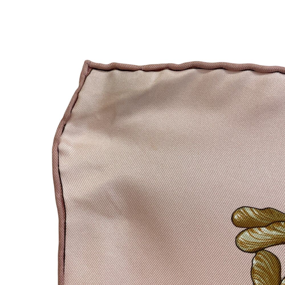 Hermes Carre 90 Coeur Des Bois in the Woods Silk Scarf Pink — view 4