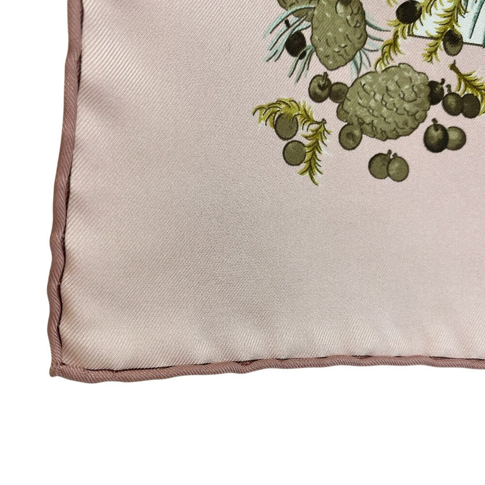 Hermes Carre 90 Coeur Des Bois in the Woods Silk Scarf Pink — view 5
