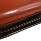 Loewe Business Briefcase Document Purse Leather Logo Gold Brown — view 7