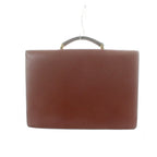Loewe Business Briefcase Document Purse Leather Logo Gold Brown — view 2