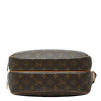 Louis Vuitton Monogram Reporter PM Crossbody Shoulder Bag Brown Leather — view 3