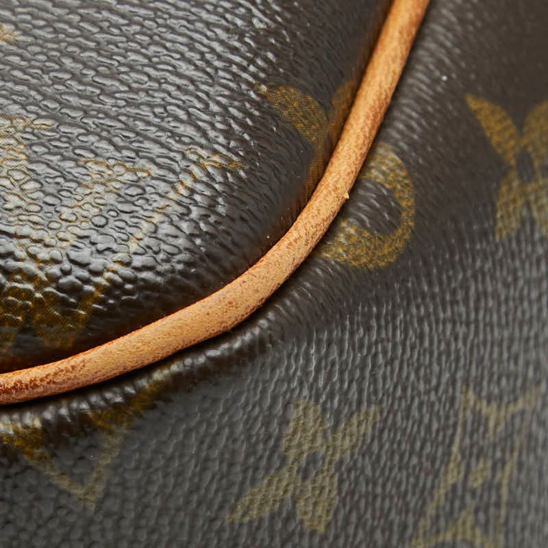 Louis Vuitton Monogram Reporter PM Crossbody Shoulder Bag Brown Leather — view 6