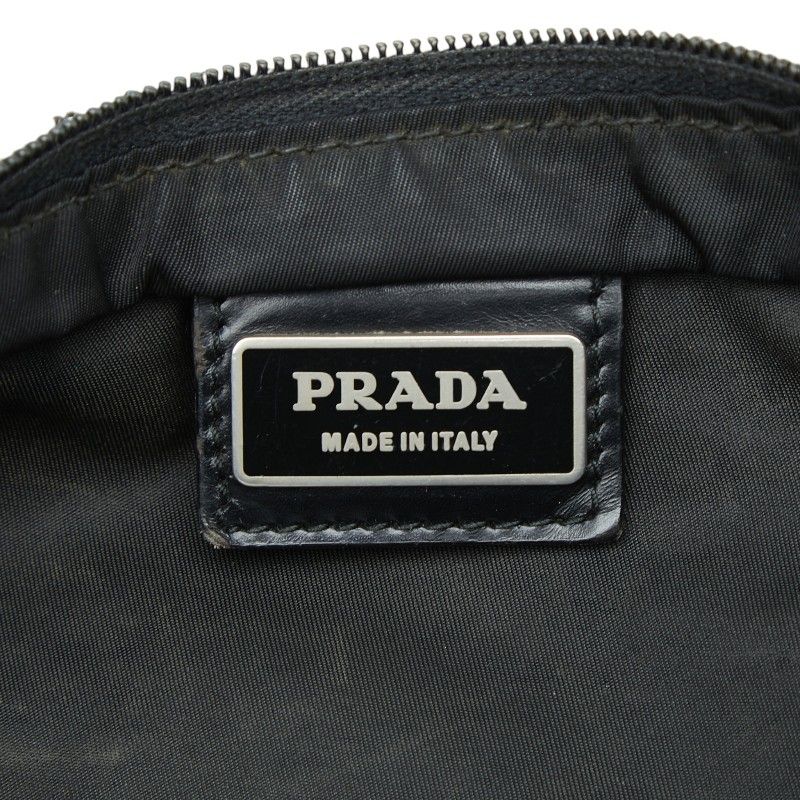 Prada Tessuto Crossbody Shoulder Bag Black Nylon — view 8