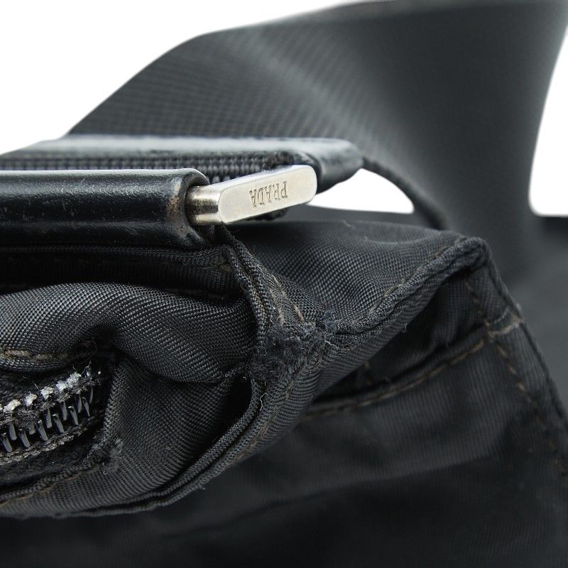 Prada Tessuto Crossbody Shoulder Bag Black Nylon — view 6