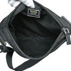 Prada Tessuto Crossbody Shoulder Bag Black Nylon — view 7