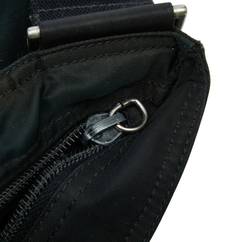 Prada Tessuto Crossbody Shoulder Back Black Nylon — view 8