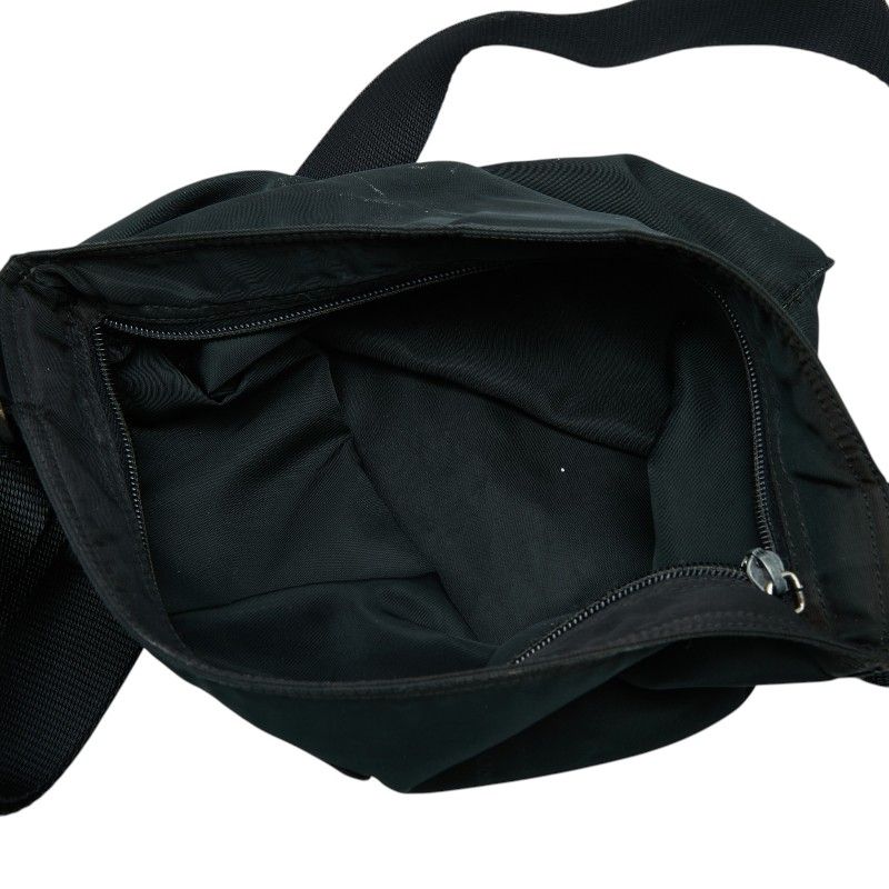 Prada Tessuto Crossbody Shoulder Back Black Nylon — view 7