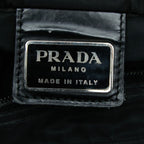 Prada Tessuto Crossbody Shoulder Back Black Nylon — view 9