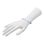 Celine Logo Blue White Leather Bracelet — view 6