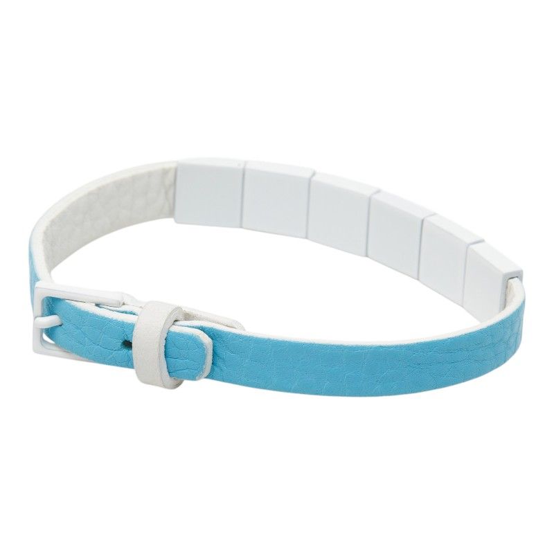 Celine Logo Blue White Leather Bracelet — view 2