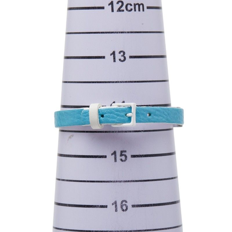 Celine Logo Blue White Leather Bracelet — view 5