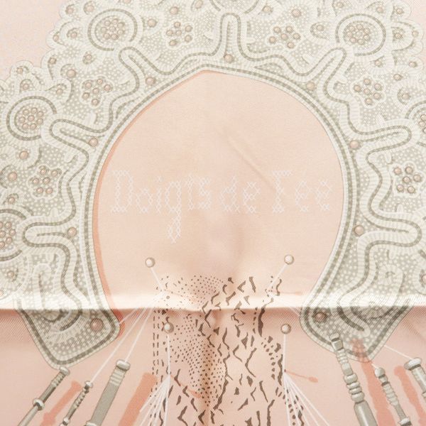 Hermes Carre 90 Doigts de Fee Pink Fairy Finger Scarf Shipping — view 2