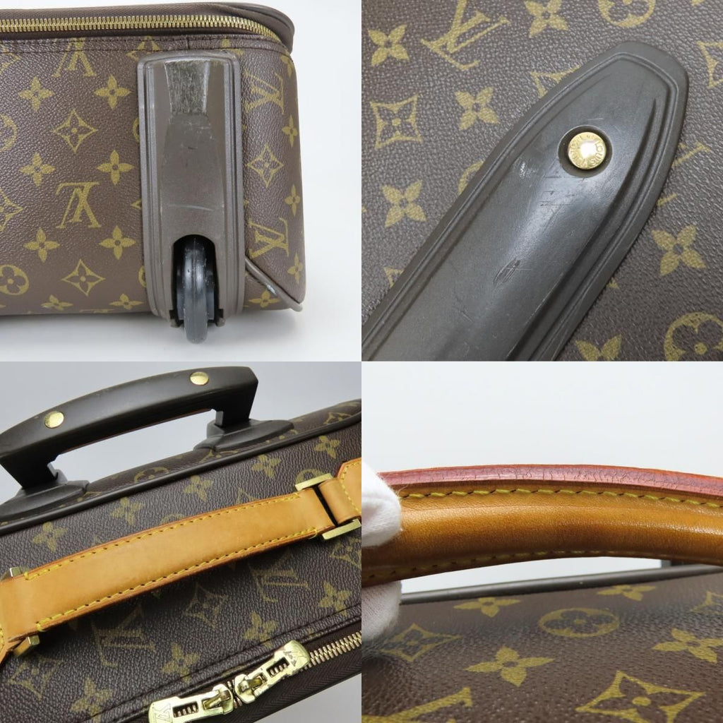 Louis Vuitton Travel Bag Trolley Bosford 50 Monogram Leather Brown Trunk — view 3