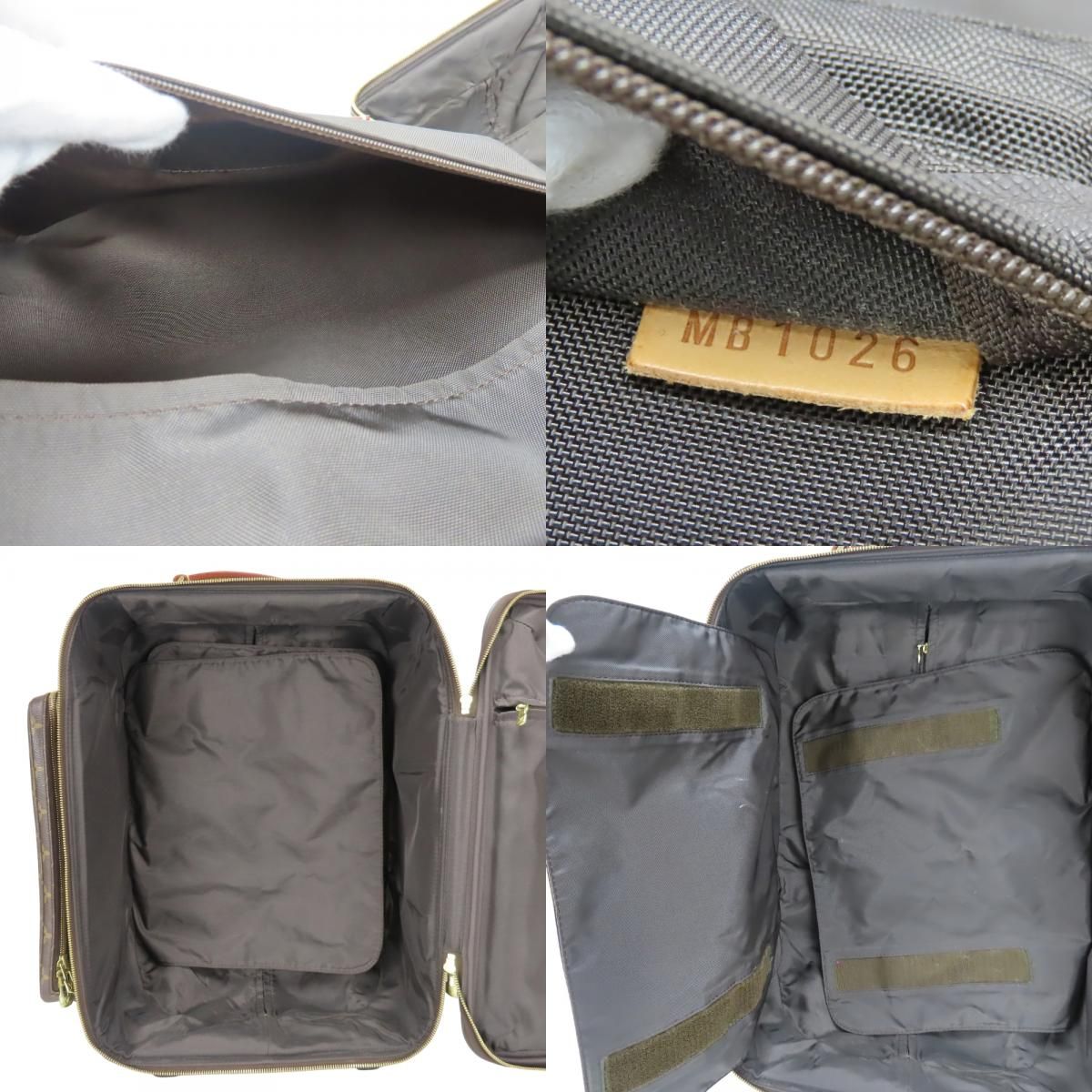 Louis Vuitton Travel Bag Trolley Bosford 50 Monogram Leather Brown Trunk — view 8
