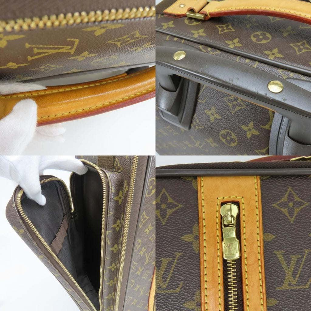 Louis Vuitton Travel Bag Trolley Bosford 50 Monogram Leather Brown Trunk — view 4