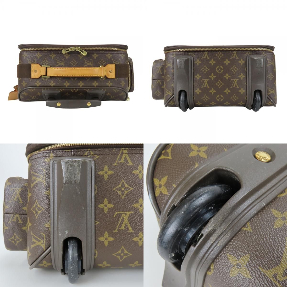 Louis Vuitton Travel Bag Trolley Bosford 50 Monogram Leather Brown Trunk — view 2