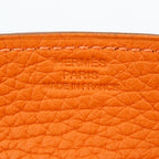 Hermes Vidopoche Mini Taurillon Clemence Orange Tray Interior — view 8