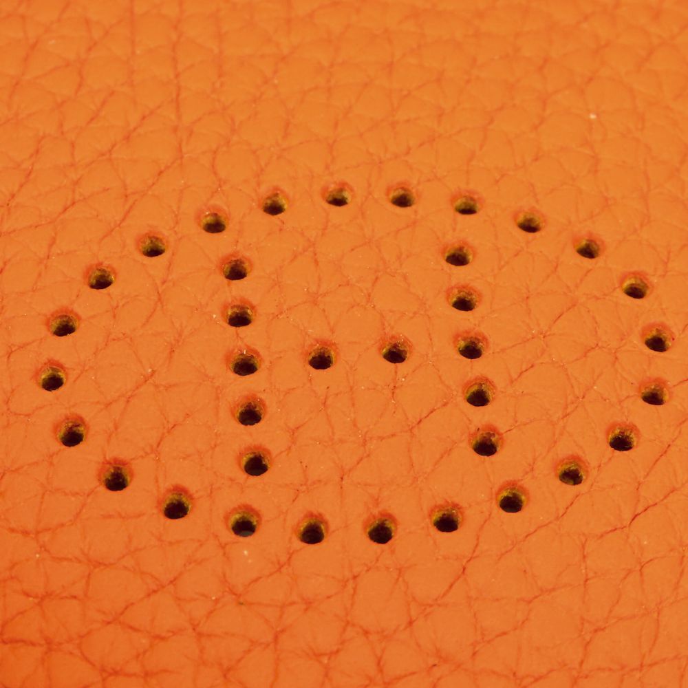 Hermes Vidopoche Mini Taurillon Clemence Orange Tray Interior — view 7
