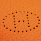 Hermes Vidopoche Mini Taurillon Clemence Orange Tray Interior — view 7