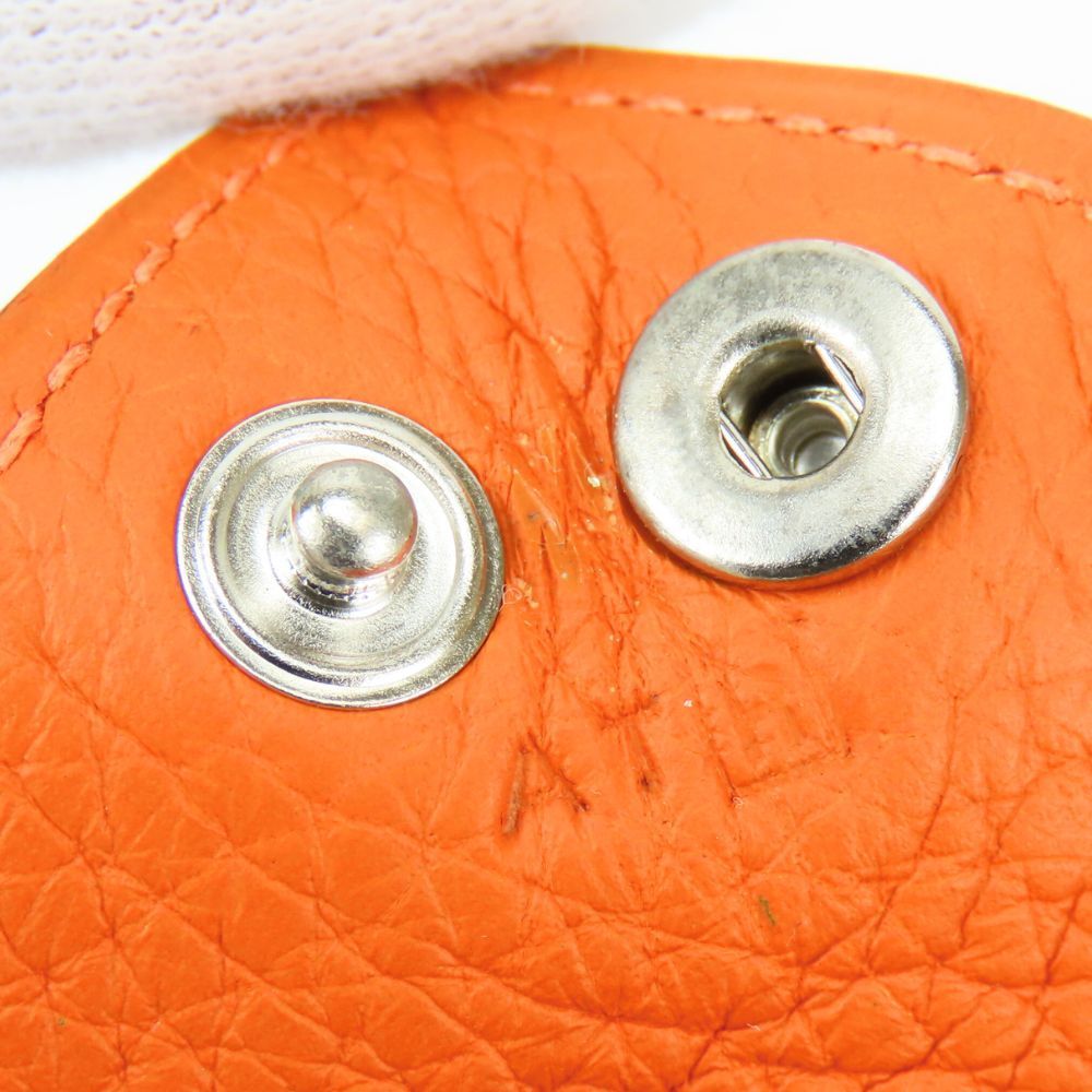 Hermes Vidopoche Mini Taurillon Clemence Orange Tray Interior — view 6