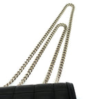 Gucci Deco Mini Shoulder Bag Interlocking Leather Black Gold Silver — view 7