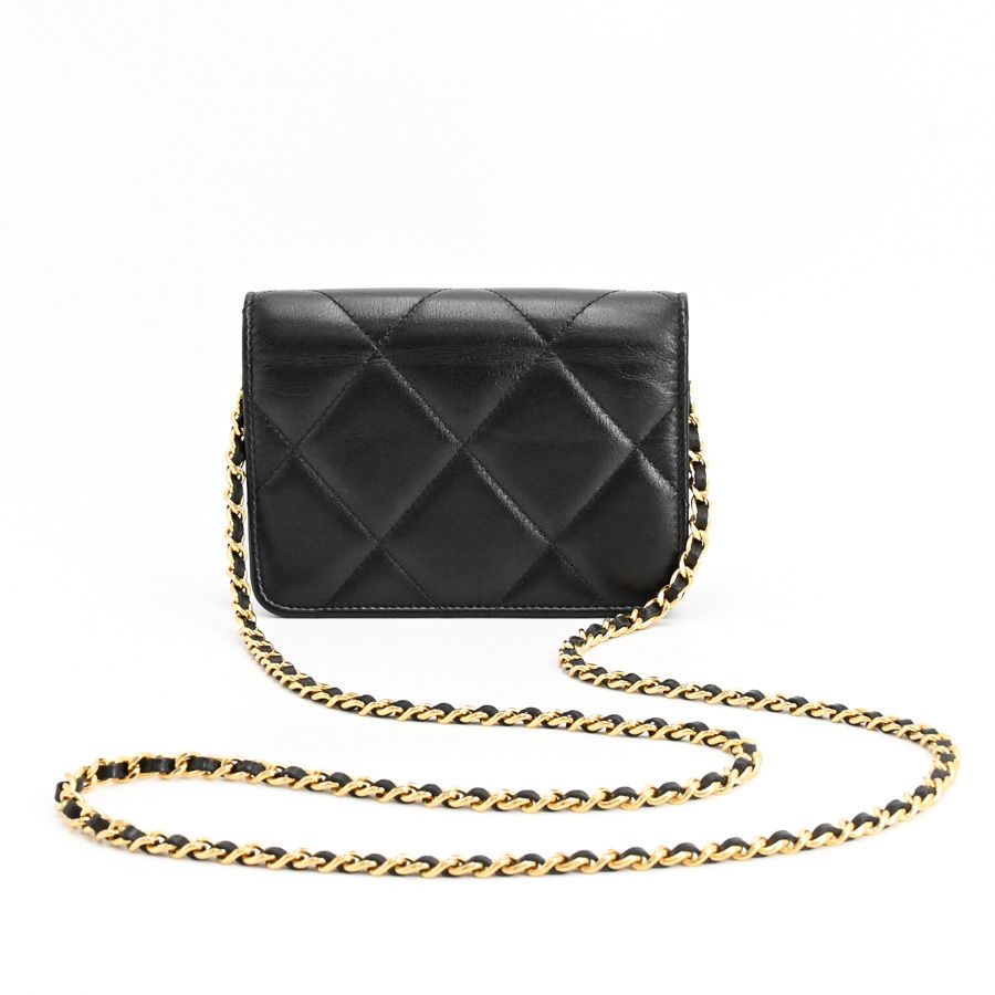 Chanel Chain Wallet Black — view 3