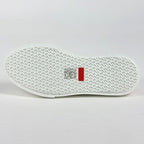 Hermes Deep Logo Stitch Sneakers Leather White Orange — view 2