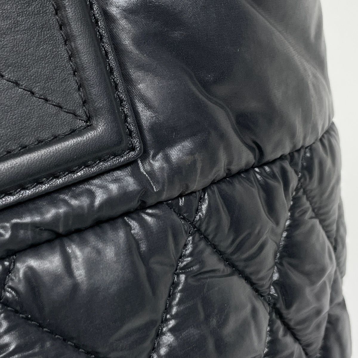 Chanel Coco Small Tote CC Logo Nylon Black — view 4