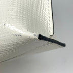 Loewe Anagram Clutch Logo Second Pouch Double Mechano Pin Patent Leather Ivory — view 3