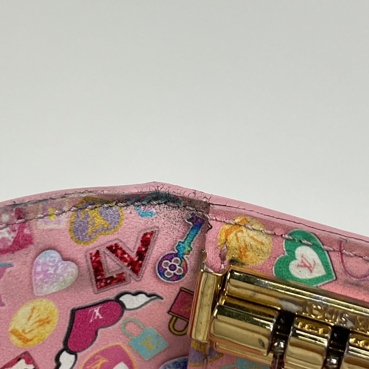 Louis Vuitton Multicles 4 Key Holder Key Case Monogram Vernis Pink — view 4