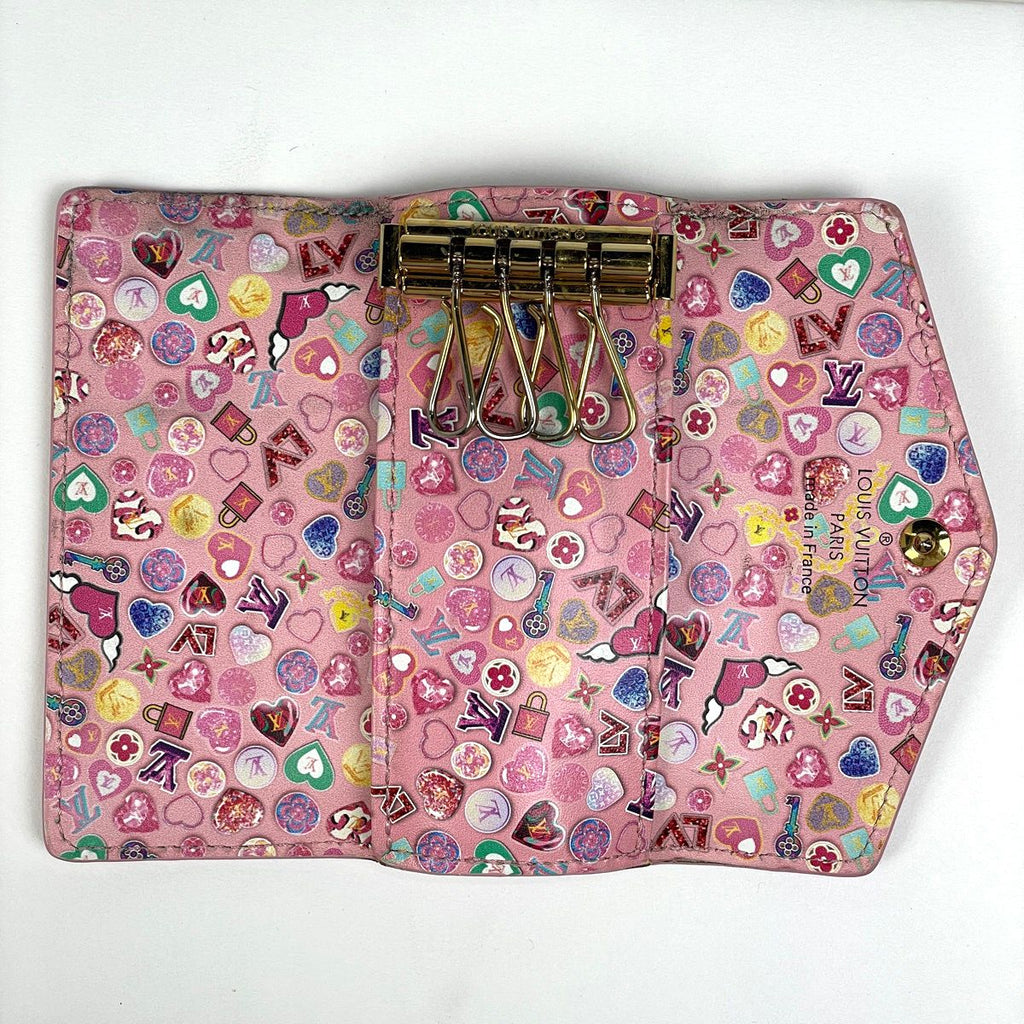 Louis Vuitton Multicles 4 Key Holder Key Case Monogram Vernis Pink — view 6