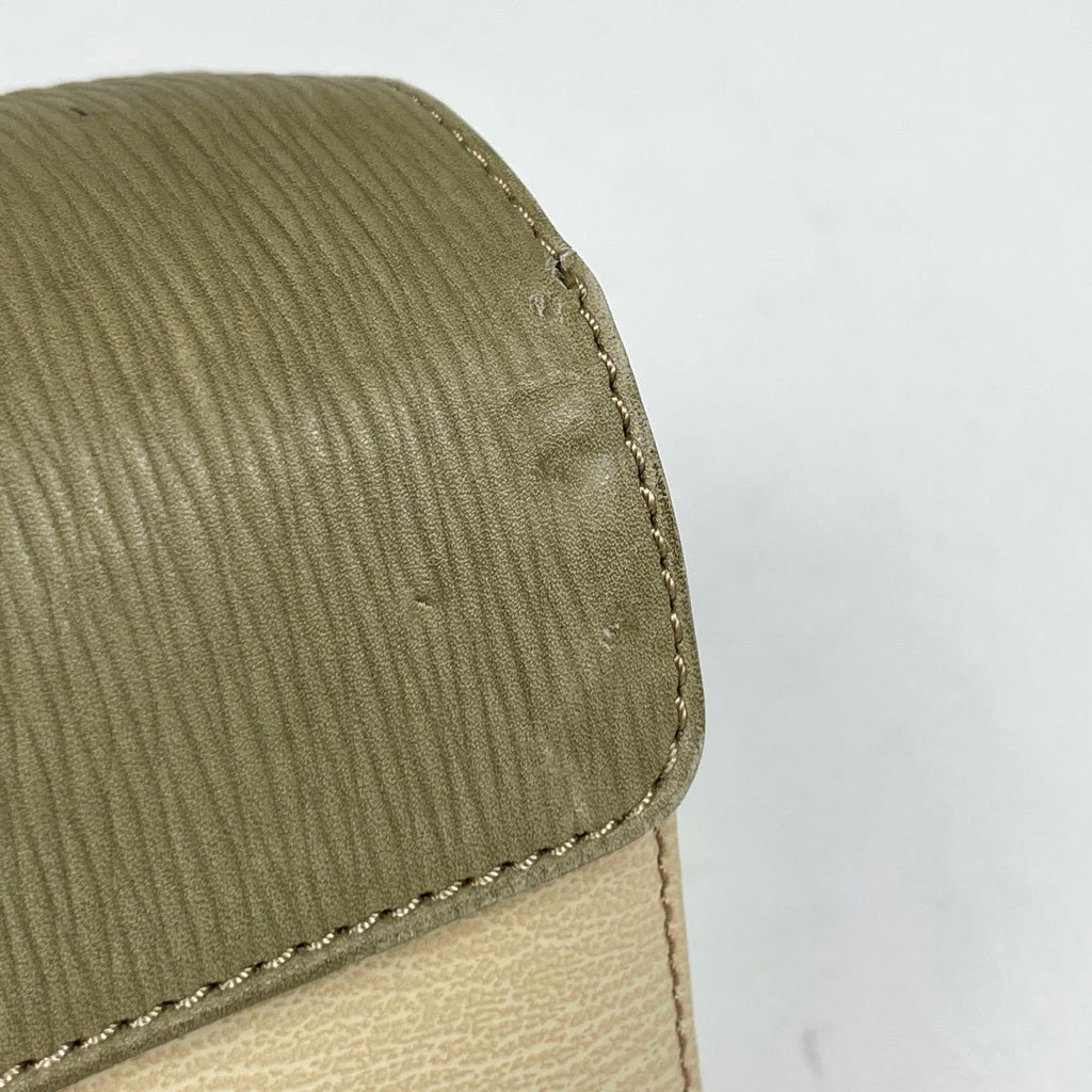 Loewe Velazquez Handbag Leather Ivory Light Green — view 4