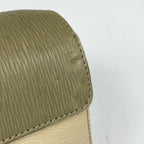 Loewe Velazquez Handbag Leather Ivory Light Green — view 4