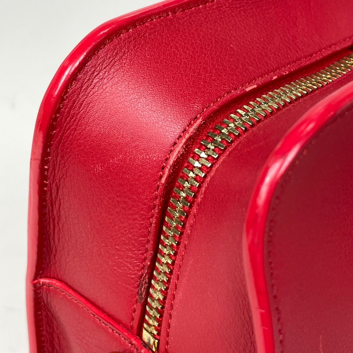 Saint Laurent Paris Baby Cabas 2-Way Shoulder Bag Leather Red — view 5
