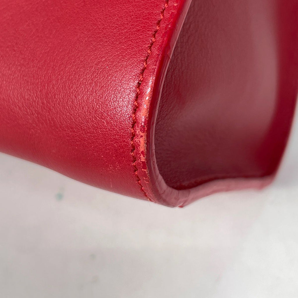 Saint Laurent Paris Baby Cabas 2-Way Shoulder Bag Leather Red — view 3