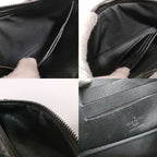 Louis Vuitton Clutch Monogram Eclipse Pochette Volga Black Gray Leather — view 8