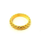 Hermes Scarf Ring Dot Gold Metal