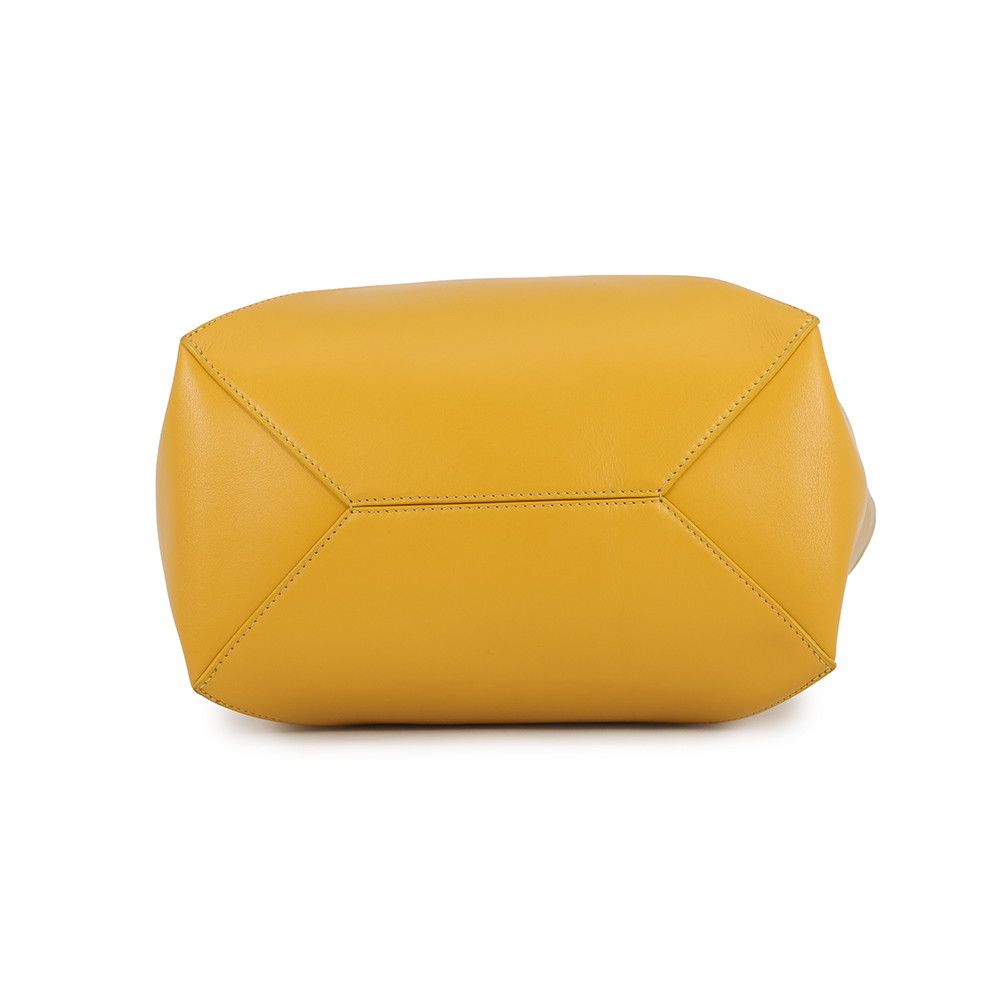 Loewe Tote Puzzle Fold Calf Leather Bicolor Yellow — view 3