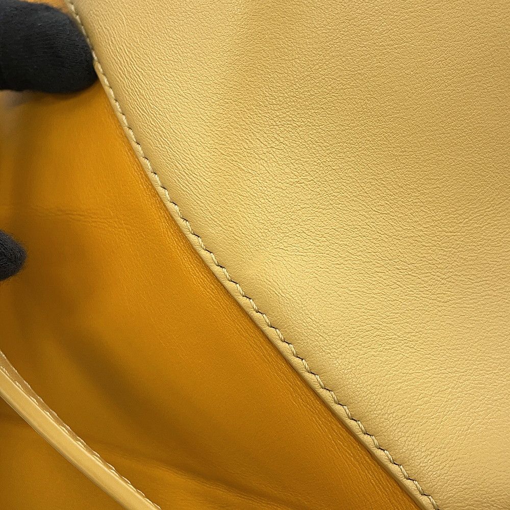 Loewe Tote Puzzle Fold Calf Leather Bicolor Yellow — view 9