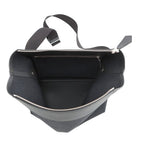 Hermes Shoulder Bag Black Silver Toile Ash Taurillon Legato — view 5