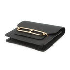 Hermes Wallet Roulis Slim Black Gold Chevre Misor — view 2