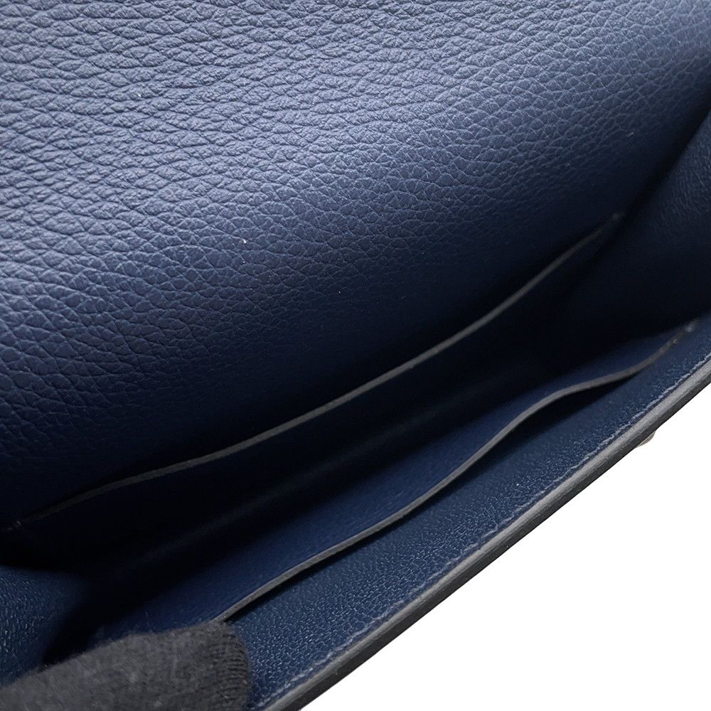 Hermes Wallet Roulis Slim Verso Bleu Nuit Zanzibar Silver — view 8