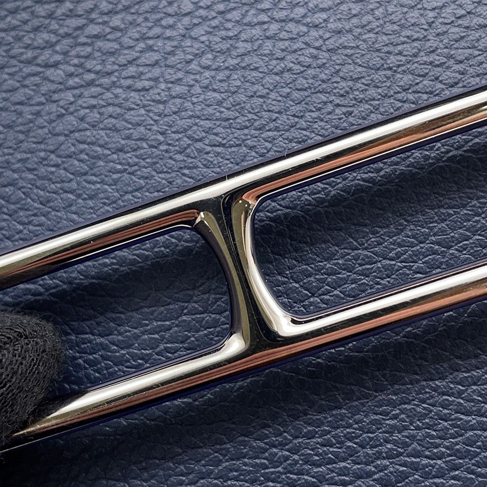 Hermes Wallet Roulis Slim Verso Bleu Nuit Zanzibar Silver — view 9