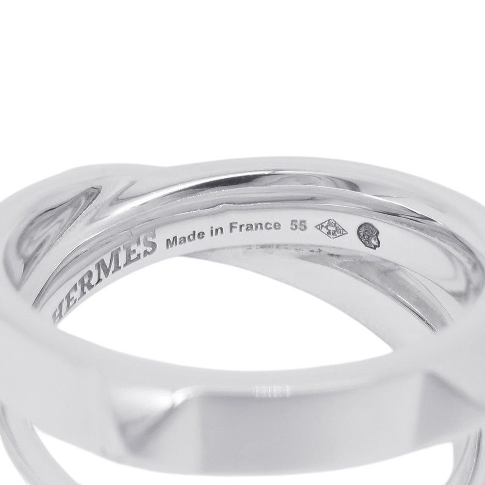 Hermes Ring Cl Do-h Double Silver 55 — view 8
