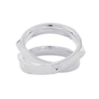 Hermes Ring Cl Do-H Double Silver 55
